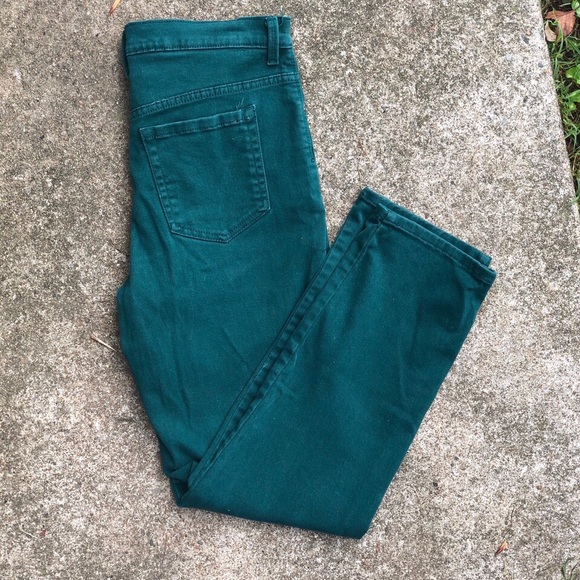 dark green mom jeans